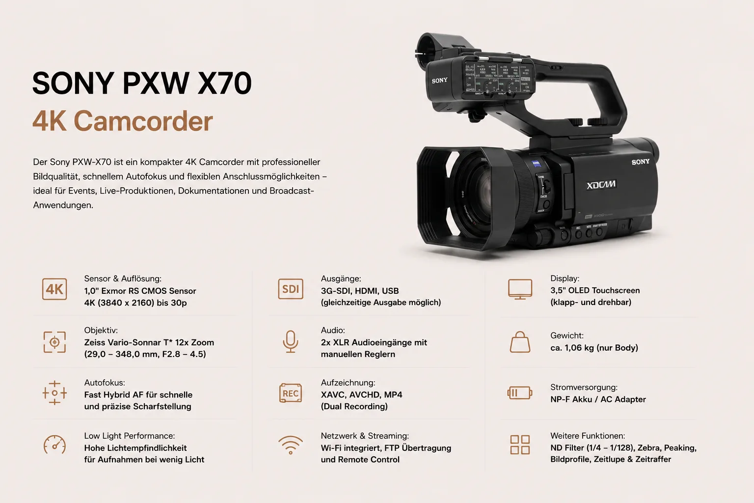 Sony PXW-X70