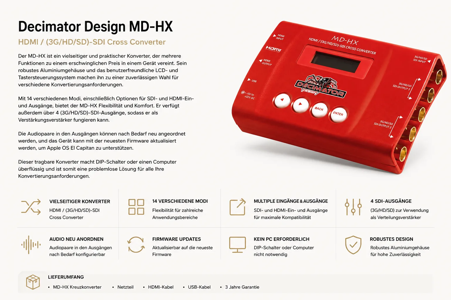 Decimator Design MD-HX